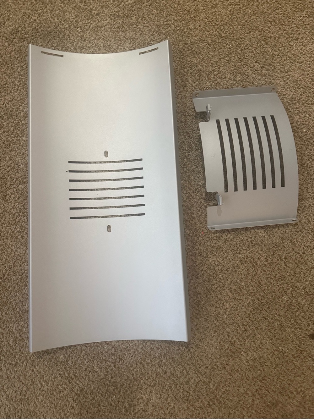 Silver Stainless Steel Grill Heat Shield Panel - Replacement BBQ Accessory